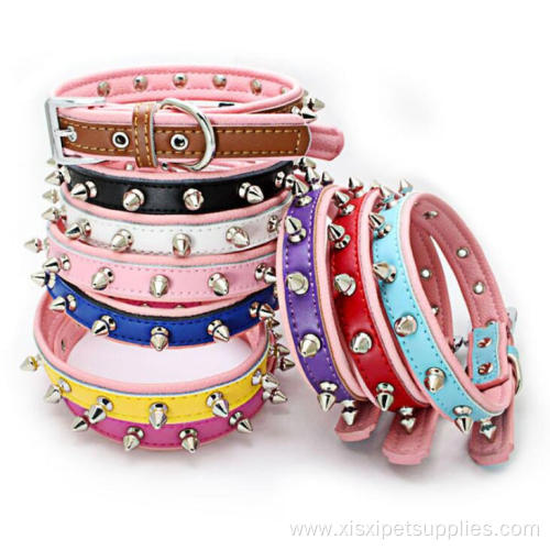 Eco-friendly Multicolor Luxury Leather Dog Collar